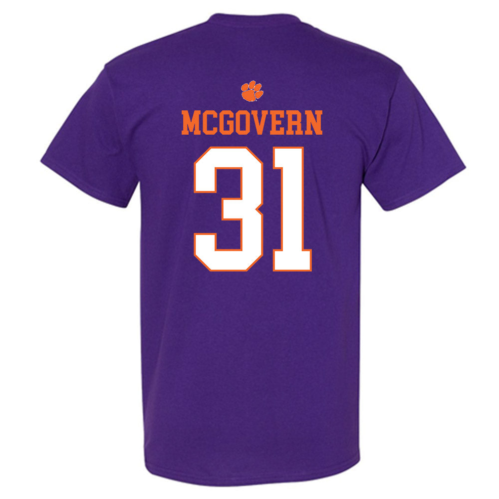 Clemson - NCAA Baseball : Jacob McGovern - Classic Shersey T-Shirt-1