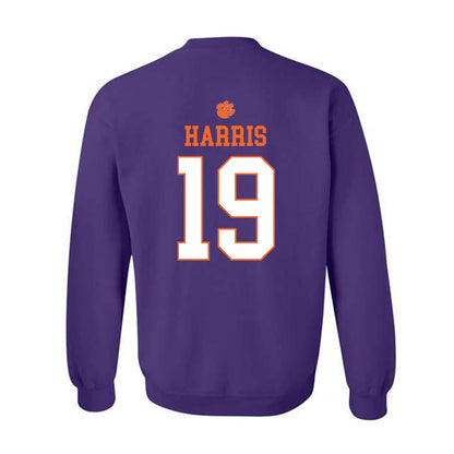 Clemson - NCAA Women's Soccer : Juju Harris - Classic Shersey Crewneck Sweatshirt-1