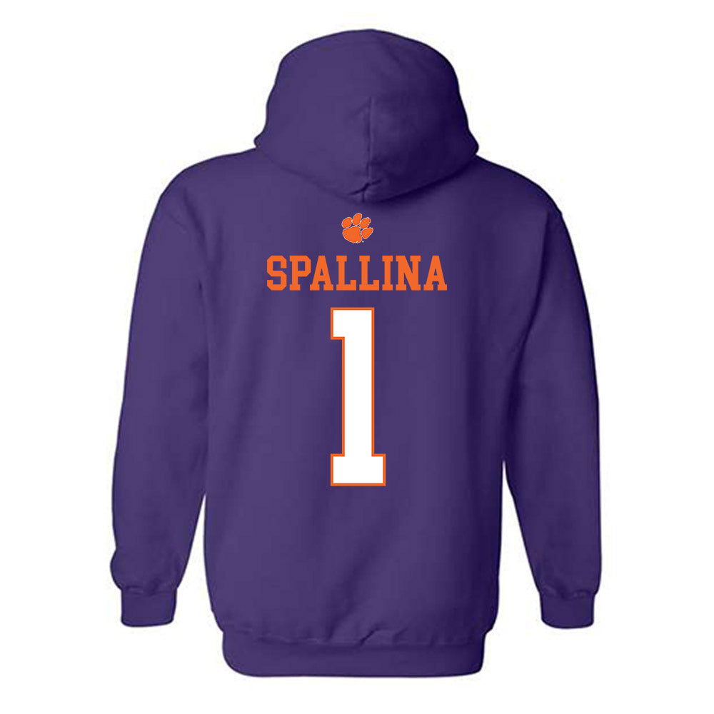Clemson - NCAA Women's Lacrosse : Alexa s Spallina - Classic Shersey Hooded Sweatshirt-1