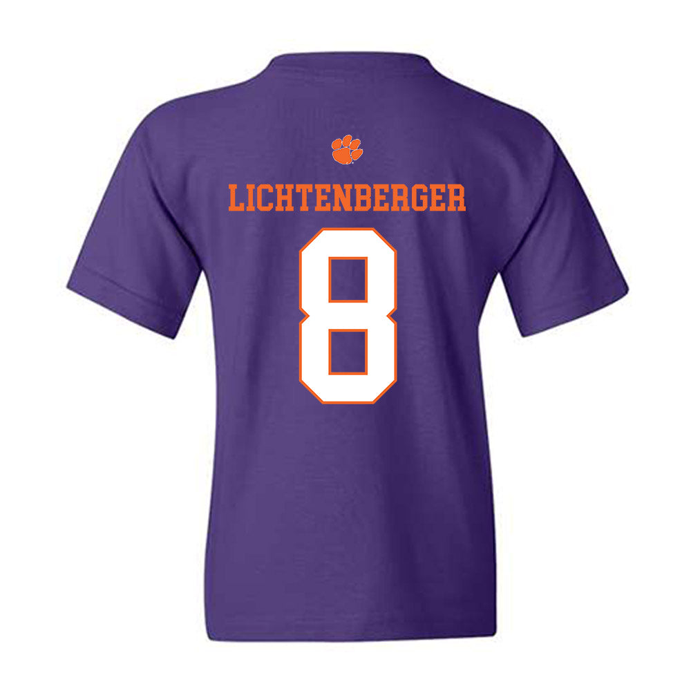 Clemson - NCAA Baseball : Tyler Lichtenberger - Classic Shersey Youth T-Shirt-1