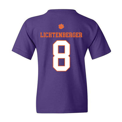 Clemson - NCAA Baseball : Tyler Lichtenberger - Classic Shersey Youth T-Shirt-1