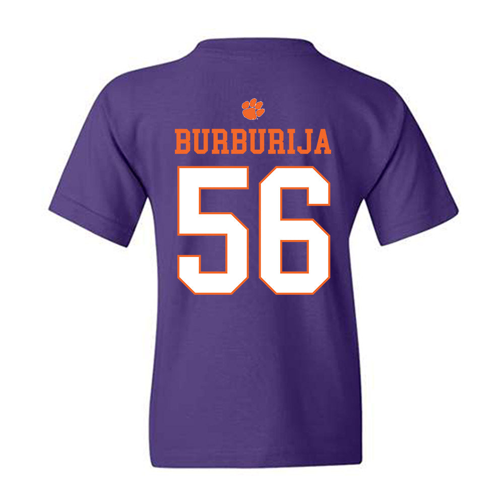 Clemson - NCAA Football : Andy Burburija - Classic Shersey Youth T-Shirt-1