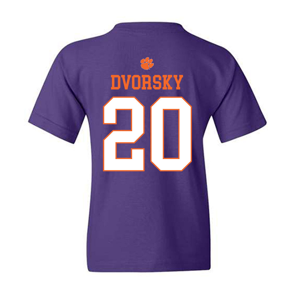Clemson - NCAA Baseball : Nathan Dvorsky - Classic Shersey Youth T-Shirt-1