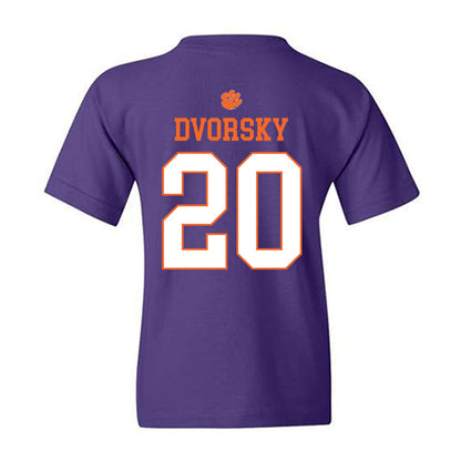 Clemson - NCAA Baseball : Nathan Dvorsky - Classic Shersey Youth T-Shirt-1