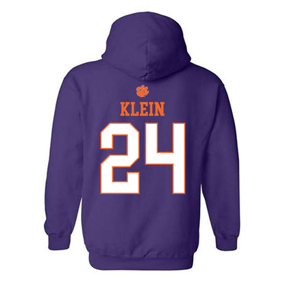 Clemson - NCAA Women's Soccer : Reese Klein - Classic Shersey Hooded Sweatshirt-1