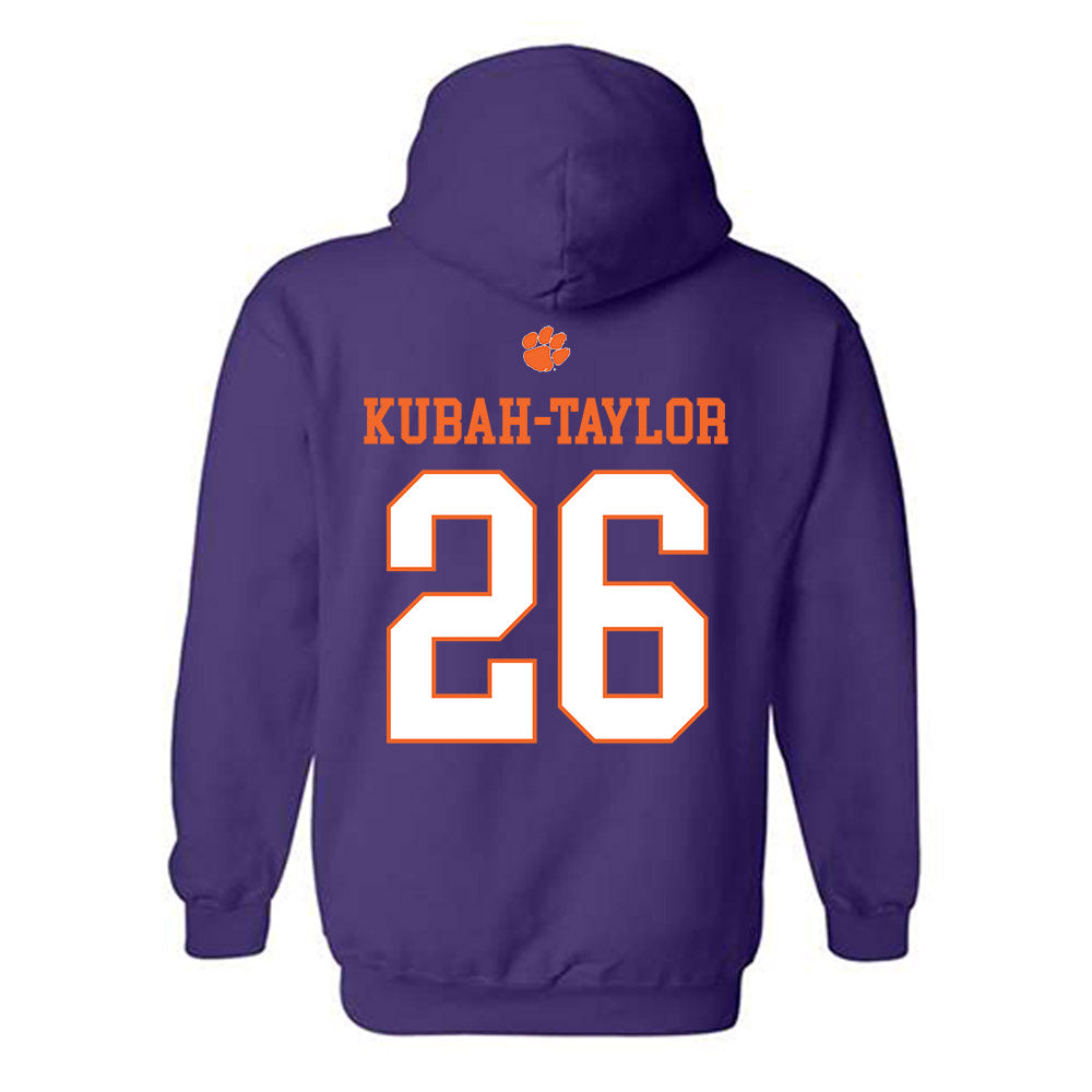 Clemson - NCAA Football : C.J. Kubah-Taylor - Classic Shersey Hooded Sweatshirt-1