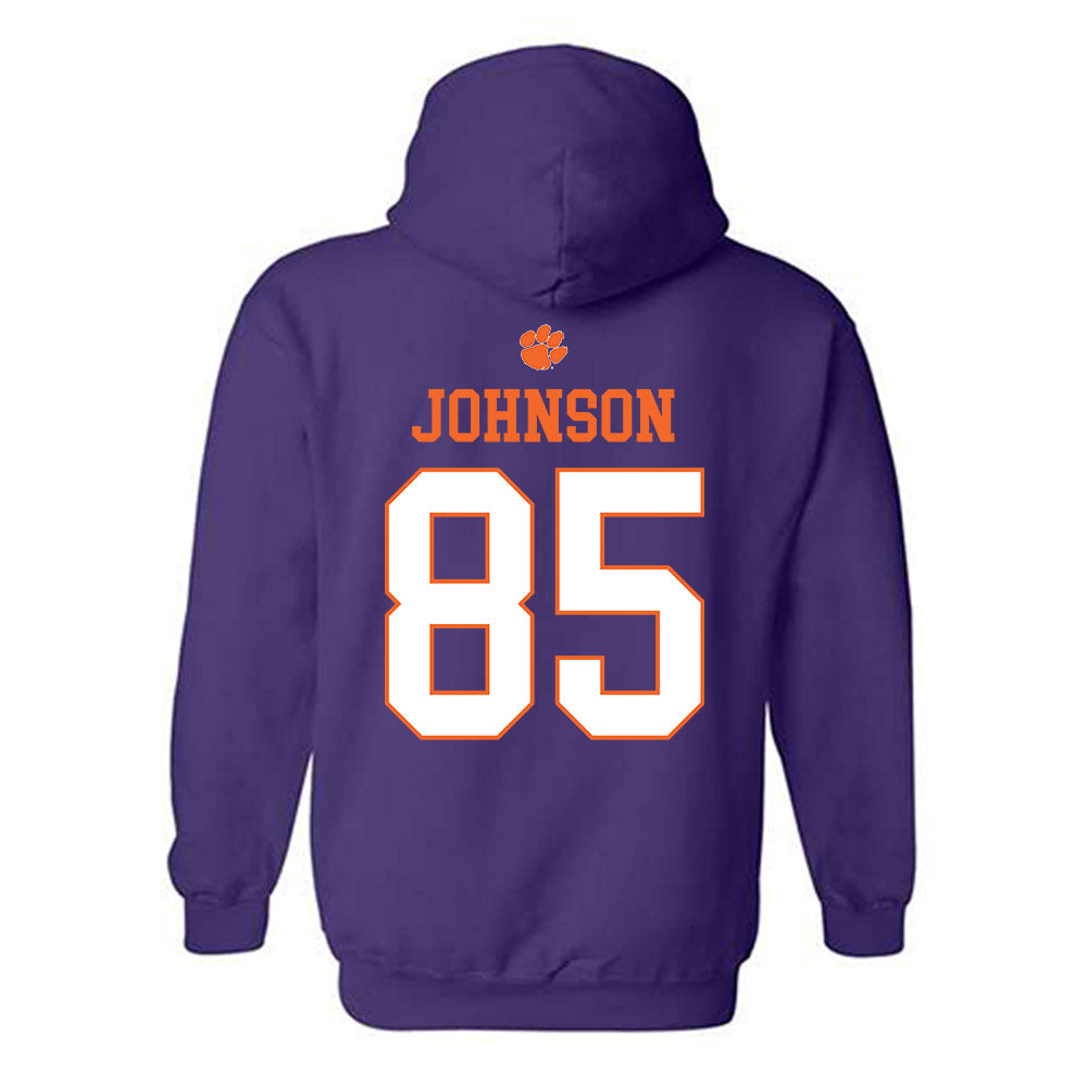 Clemson - NCAA Football : Charlie Johnson - Classic Shersey Hooded Sweatshirt-1