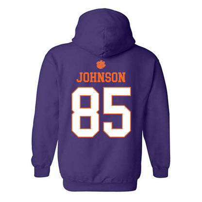 Clemson - NCAA Football : Charlie Johnson - Classic Shersey Hooded Sweatshirt-1