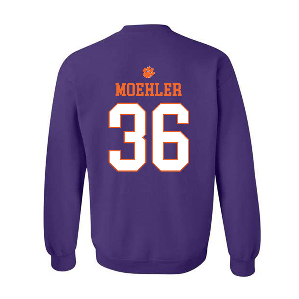 Clemson - NCAA Baseball : Dane Moehler - Classic Shersey Crewneck Sweatshirt-1