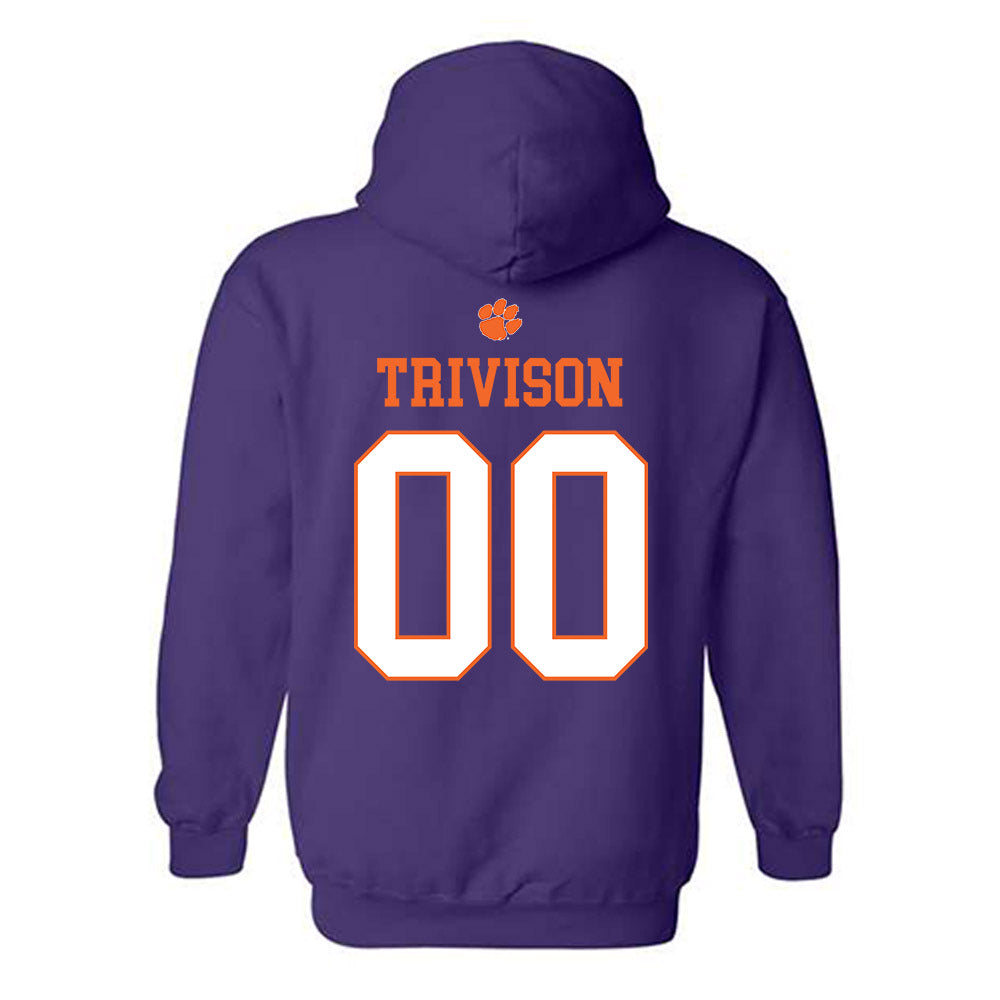 Clemson - NCAA Baseball : Ethan Trivison - Classic Shersey Hooded Sweatshirt-1