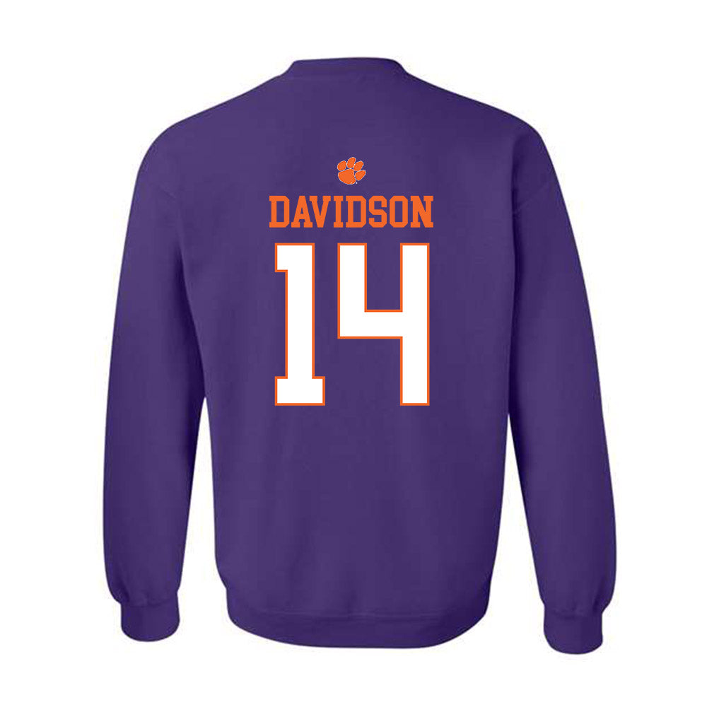Clemson - NCAA Men's Basketball : Blake Davidson - Classic Shersey Crewneck Sweatshirt-1