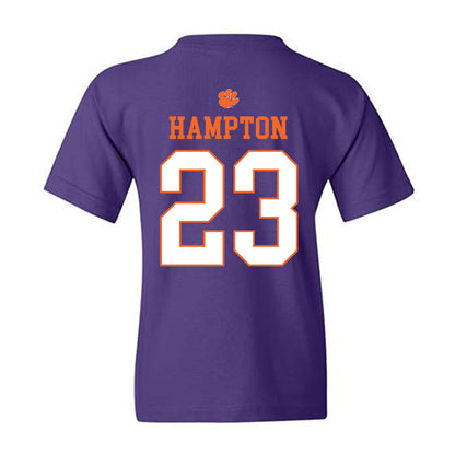 Clemson - NCAA Football : Ashton Hampton - Classic Shersey Youth T-Shirt-1