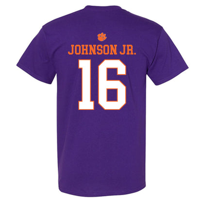 Clemson - NCAA Football : Chris Johnson Jr. - Classic Shersey T-Shirt-1