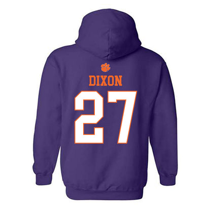Clemson - NCAA Football : Noah Dixon - Classic Shersey Hooded Sweatshirt-1