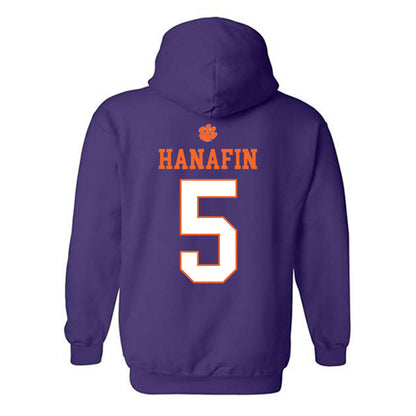 Clemson - NCAA Football : Ronan Hanafin - Classic Shersey Hooded Sweatshirt-1