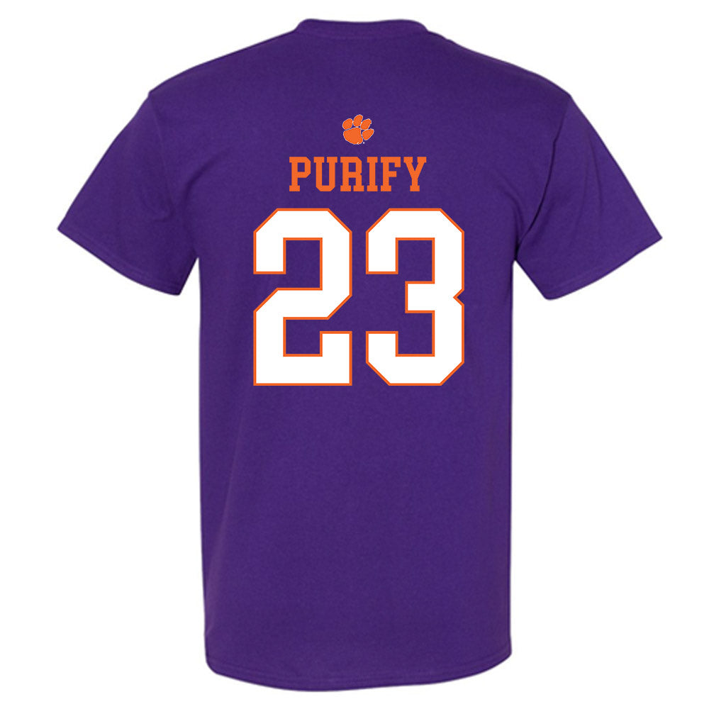 Clemson - NCAA Baseball : Jarren Purify - Classic Shersey T-Shirt-1