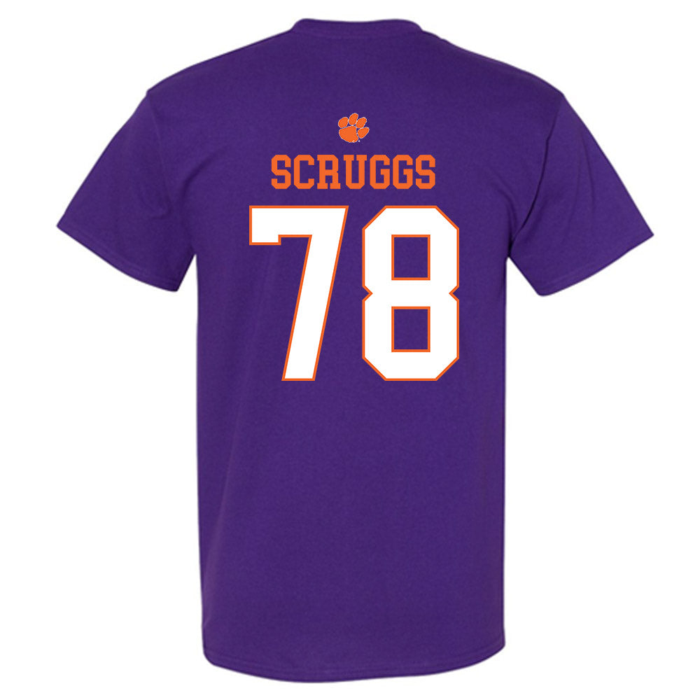 Clemson - NCAA Football : Carter Scruggs - Classic Shersey T-Shirt-1