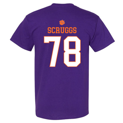 Clemson - NCAA Football : Carter Scruggs - Classic Shersey T-Shirt-1