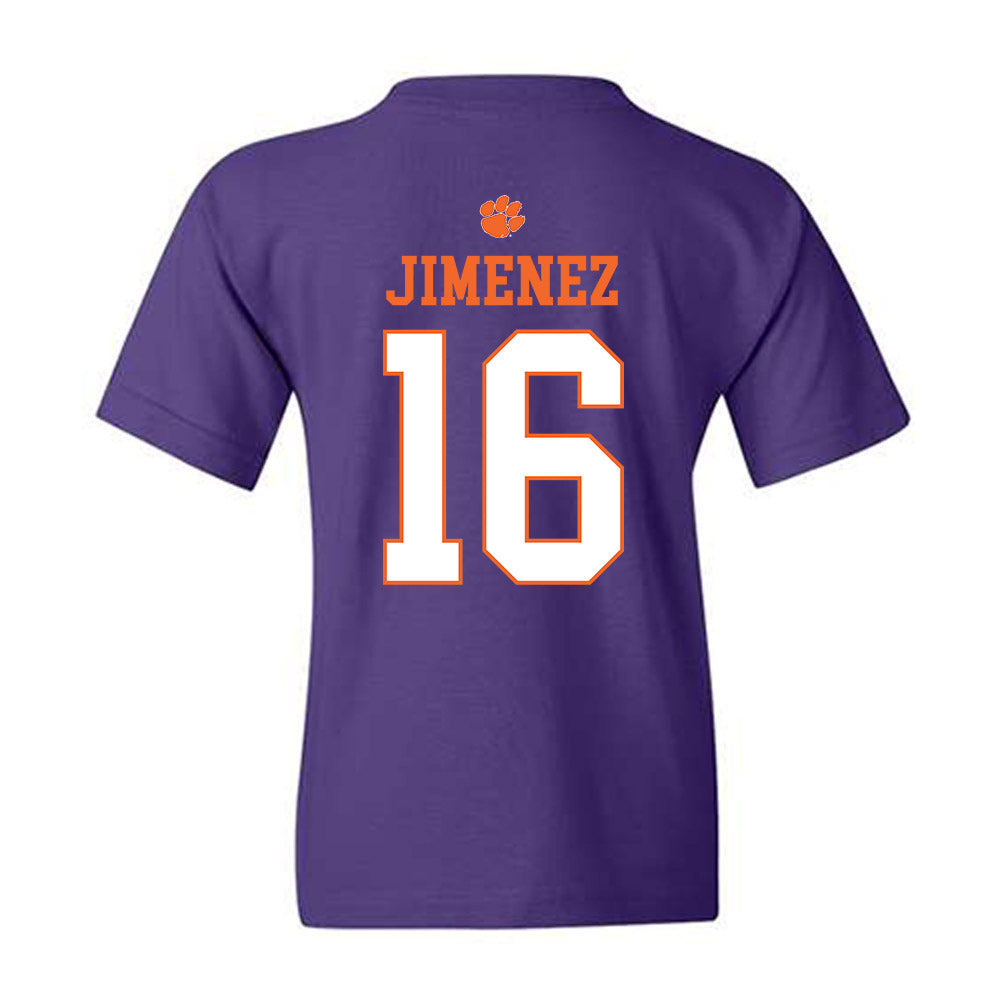 Clemson - NCAA Men's Soccer : Mason Jimenez - Classic Shersey Youth T-Shirt-1