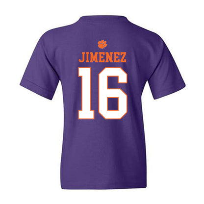 Clemson - NCAA Men's Soccer : Mason Jimenez - Classic Shersey Youth T-Shirt-1