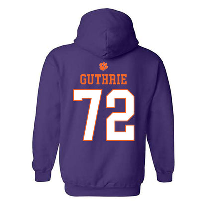 Clemson - NCAA Football : Adam Guthrie - Classic Shersey Hooded Sweatshirt-1