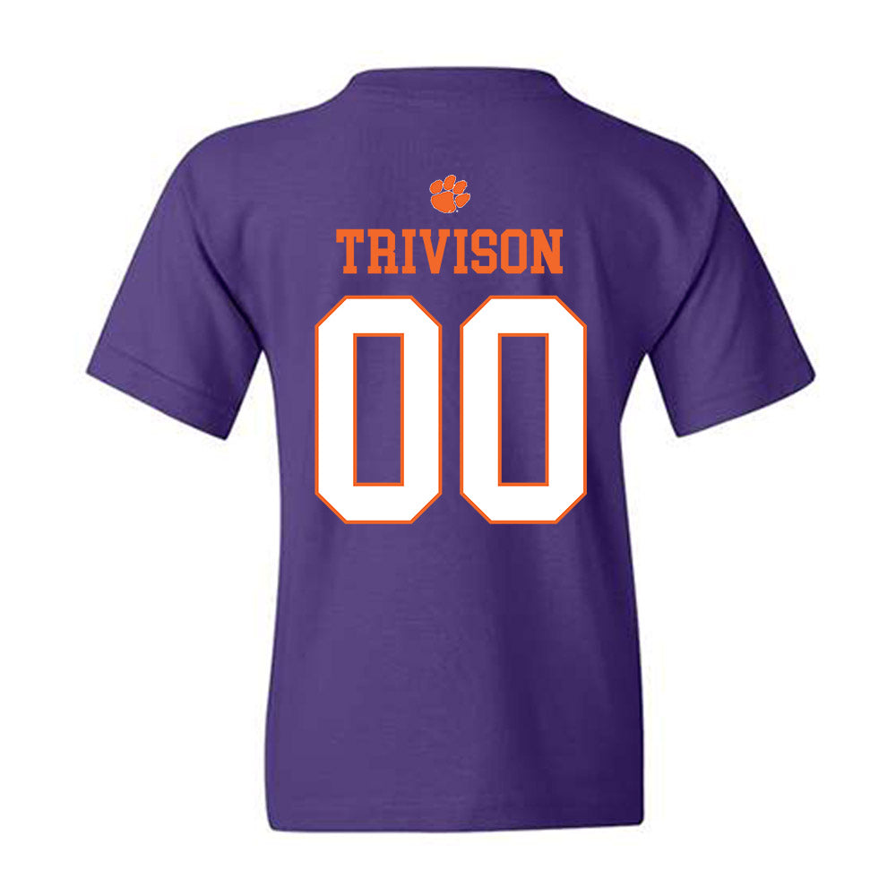 Clemson - NCAA Baseball : Ethan Trivison - Classic Shersey Youth T-Shirt-1
