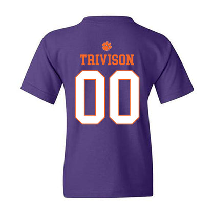 Clemson - NCAA Baseball : Ethan Trivison - Classic Shersey Youth T-Shirt-1
