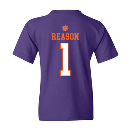 Clemson - NCAA Women's Soccer : Nona Reason - Classic Shersey Youth T-Shirt-1