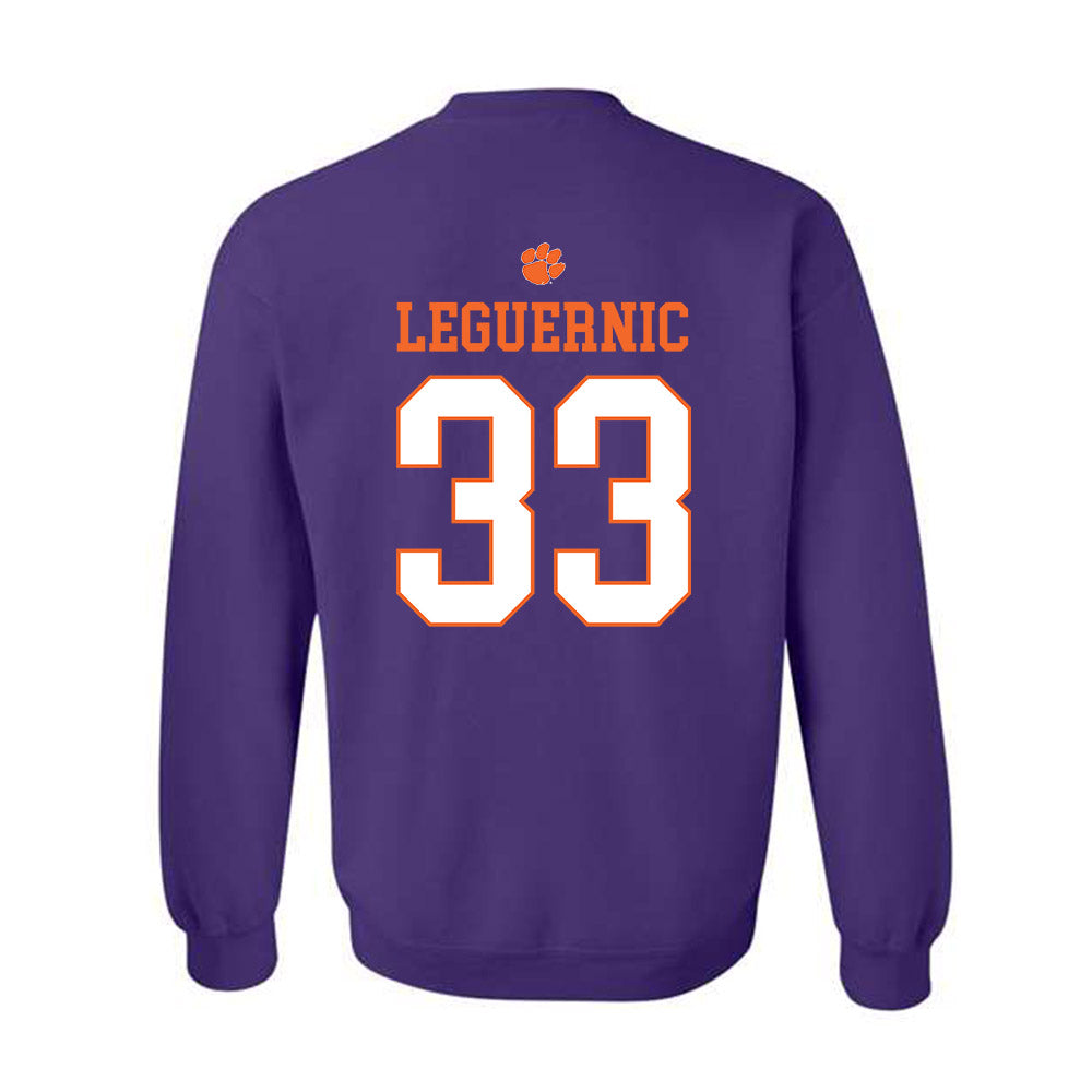 Clemson - NCAA Baseball : Justin LeGuernic - Classic Shersey Crewneck Sweatshirt-1