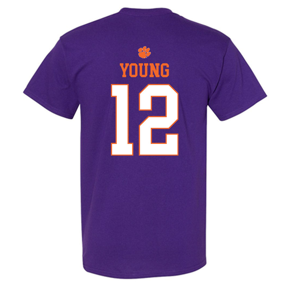 Clemson - NCAA Football : Shavar Young - Classic Shersey T-Shirt-1