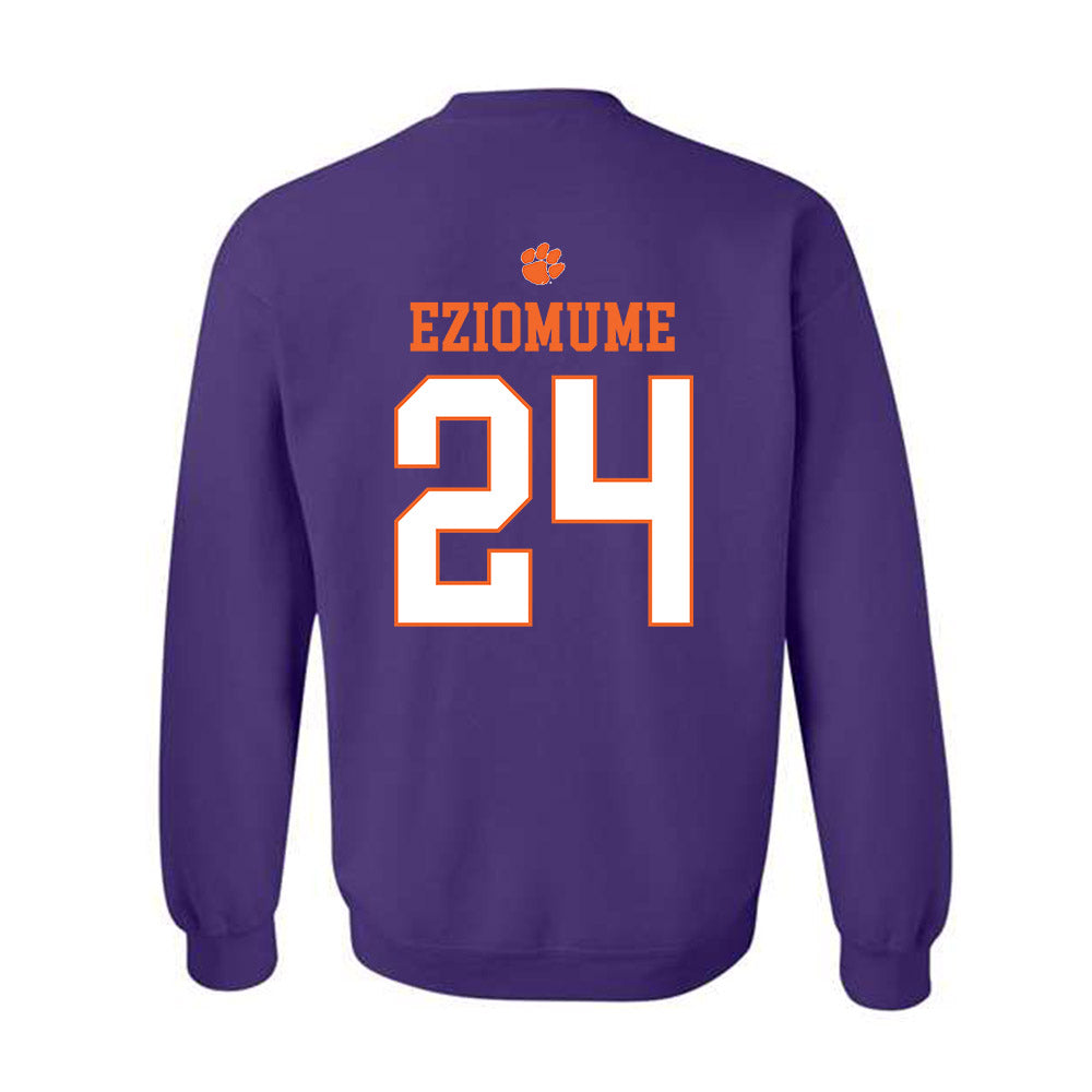 Clemson - NCAA Football : David Eziomume - Classic Shersey Crewneck Sweatshirt-1