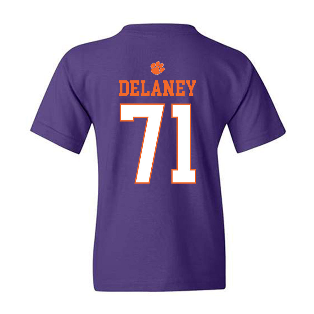 Clemson - NCAA Football : Leo Delaney - Classic Shersey Youth T-Shirt-1