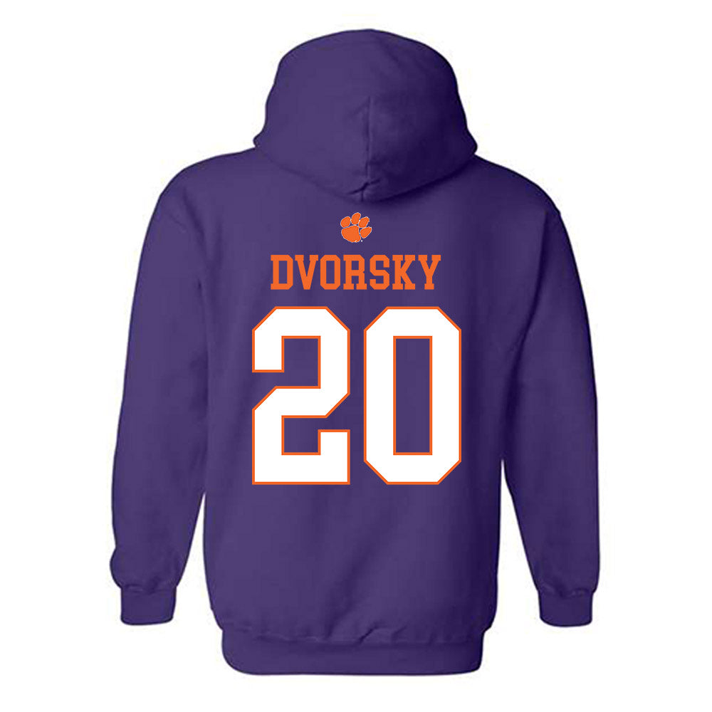 Clemson - NCAA Baseball : Nathan Dvorsky - Classic Shersey Hooded Sweatshirt-1