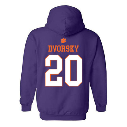 Clemson - NCAA Baseball : Nathan Dvorsky - Classic Shersey Hooded Sweatshirt-1