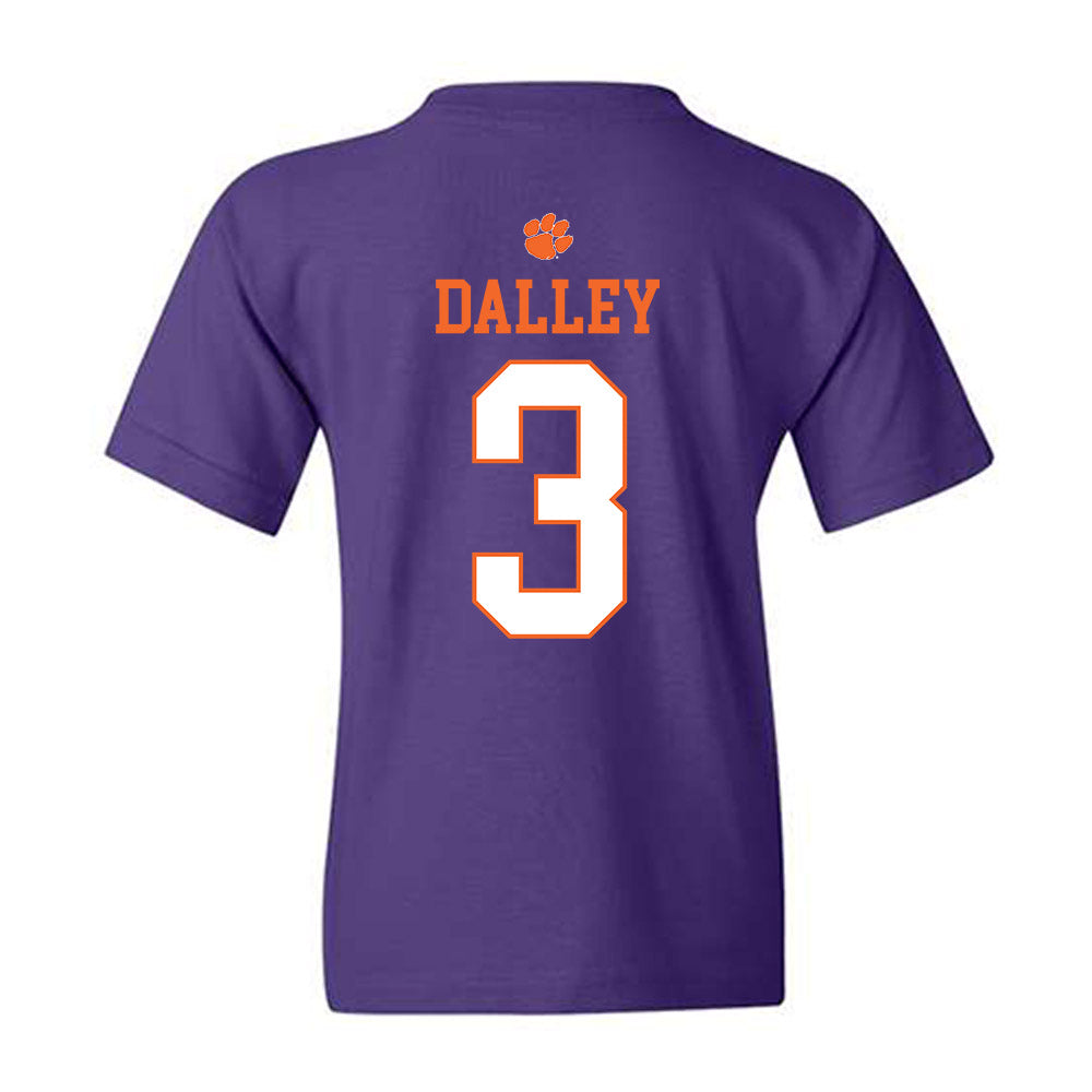 Clemson - NCAA Baseball : Ty Dalley - Classic Shersey Youth T-Shirt-1