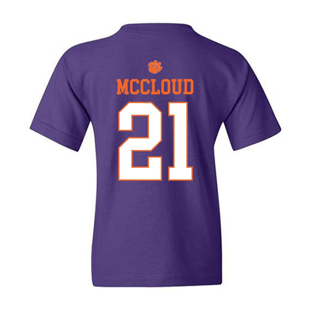 Clemson - NCAA Football : Kobe McCloud - Classic Shersey Youth T-Shirt-1