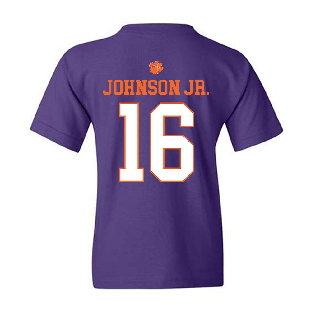 Clemson - NCAA Football : Chris Johnson Jr. - Classic Shersey Youth T-Shirt-1