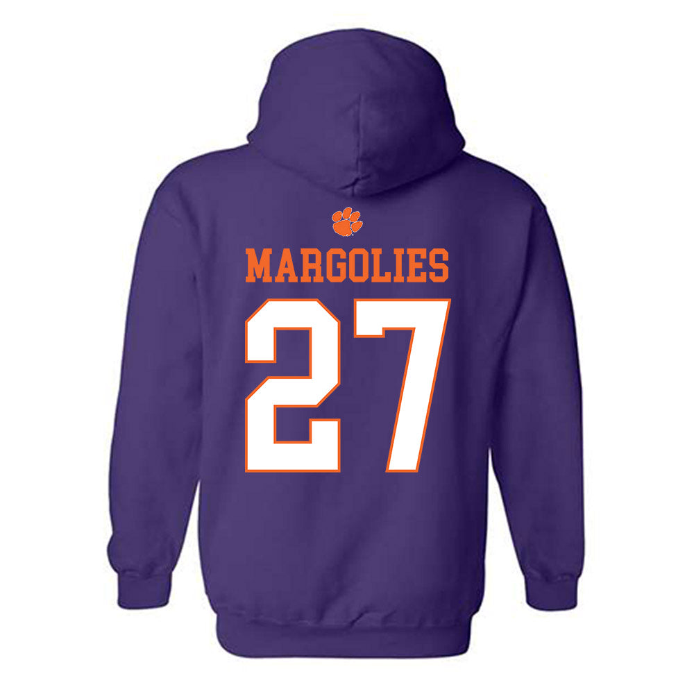 Clemson - NCAA Baseball : Dan Margolies - Classic Shersey Hooded Sweatshirt-1