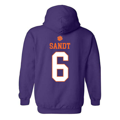 Clemson - NCAA Women's Volleyball : Katherine Sandt - Classic Shersey Hooded Sweatshirt-1