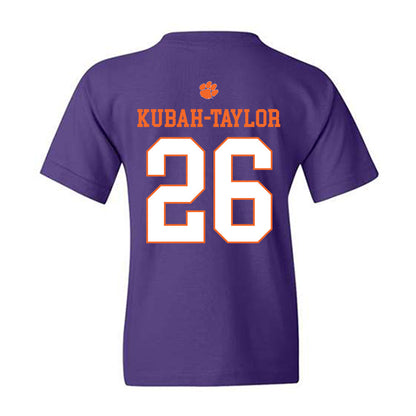 Clemson - NCAA Football : C.J. Kubah-Taylor - Classic Shersey Youth T-Shirt-1