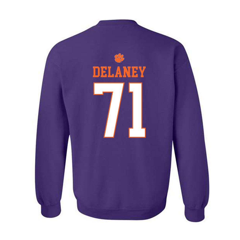 Clemson - NCAA Football : Leo Delaney - Classic Shersey Crewneck Sweatshirt-1