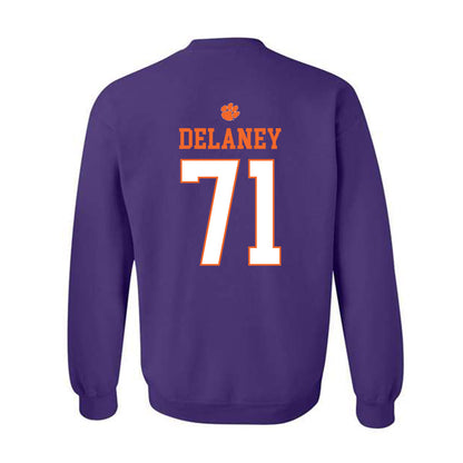 Clemson - NCAA Football : Leo Delaney - Classic Shersey Crewneck Sweatshirt-1