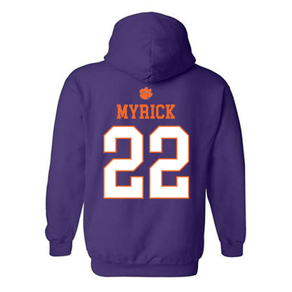 Clemson - NCAA Football : Corey Myrick - Classic Shersey Hooded Sweatshirt-1