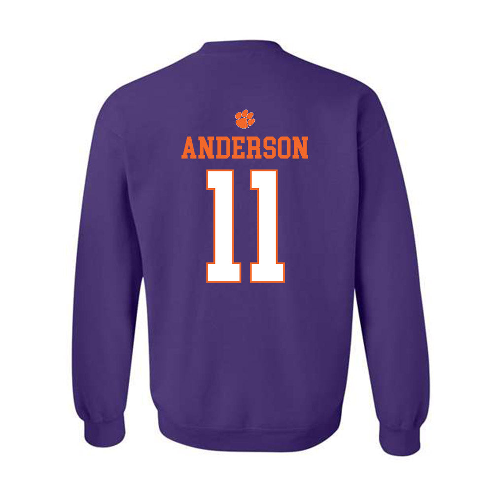 Clemson - NCAA Football : Polo Anderson - Classic Shersey Crewneck Sweatshirt-1