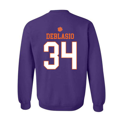 Clemson - NCAA Women's Lacrosse : Jordan DeBlasio - Classic Shersey Crewneck Sweatshirt-1