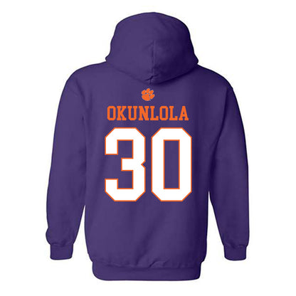 Clemson - NCAA Men's Soccer : Remi Okunlola - Classic Shersey Hooded Sweatshirt-1