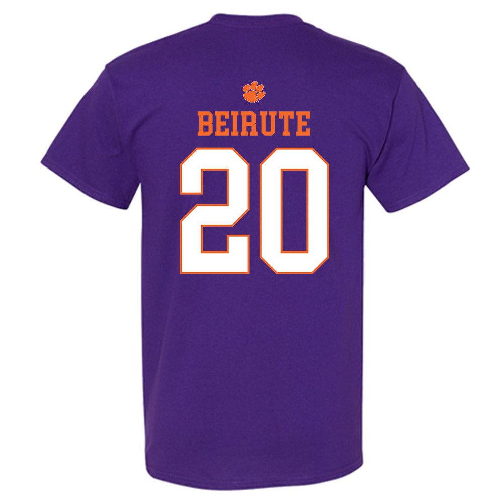 Clemson - NCAA Men's Soccer : Andres Beirute - Classic Shersey T-Shirt-1