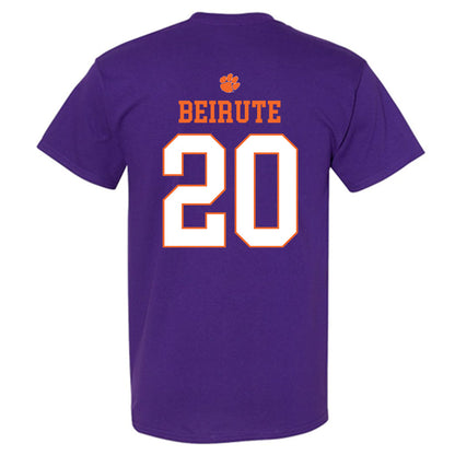 Clemson - NCAA Men's Soccer : Andres Beirute - Classic Shersey T-Shirt-1