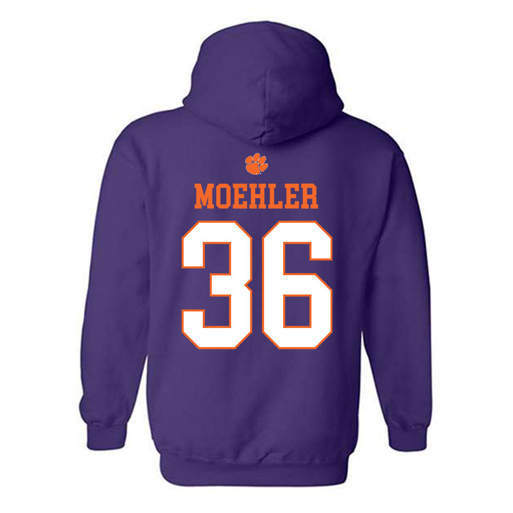 Clemson - NCAA Baseball : Dane Moehler - Classic Shersey Hooded Sweatshirt-1