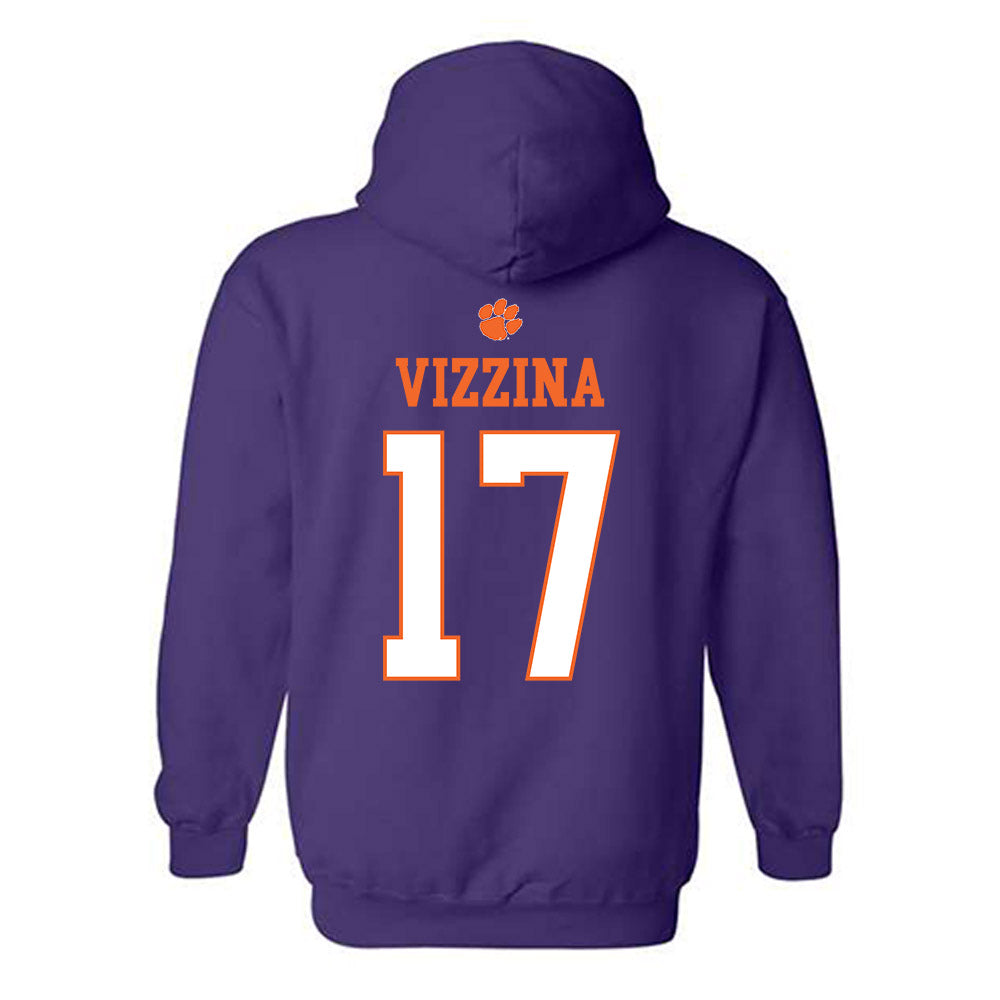 Clemson - NCAA Football : Christopher Vizzina - Classic Shersey Hooded Sweatshirt-1